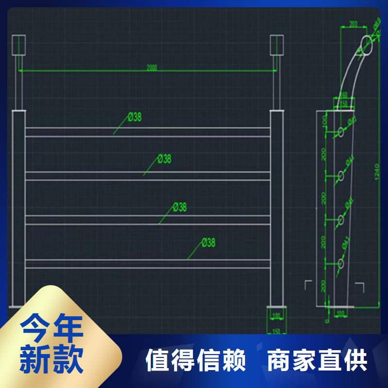 不锈钢复合管立柱耐腐蚀易清洗