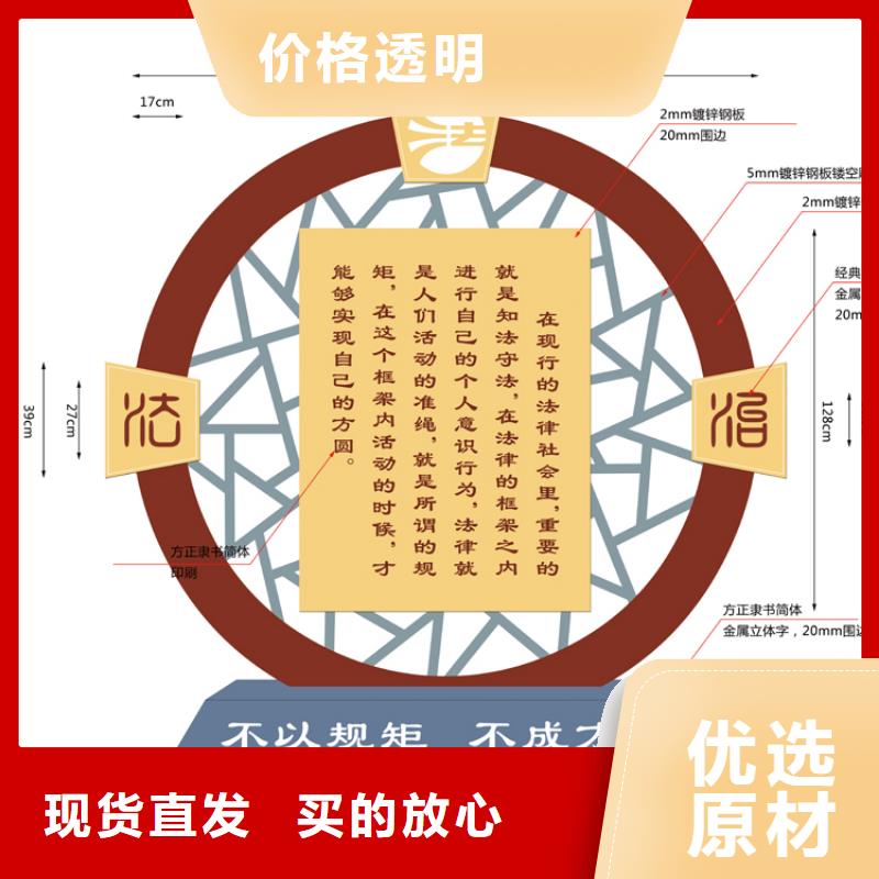 不锈钢价值观标识牌施工团队