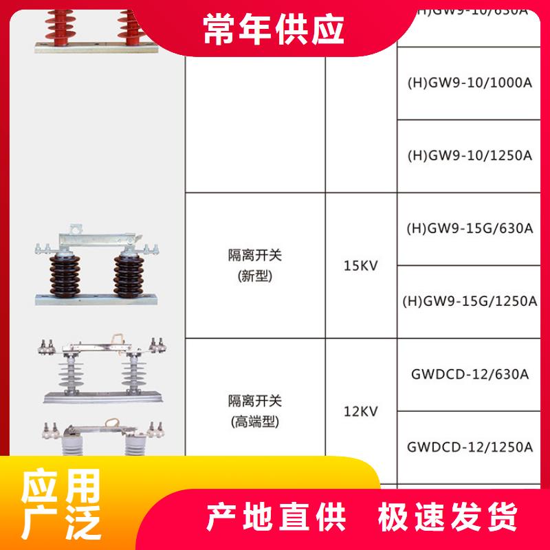 户外高压隔离开关HGW1-12KV/400A