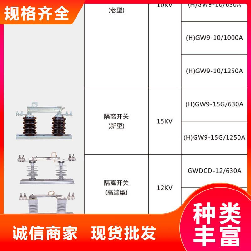 户外高压隔离开关HGW1-10/630A