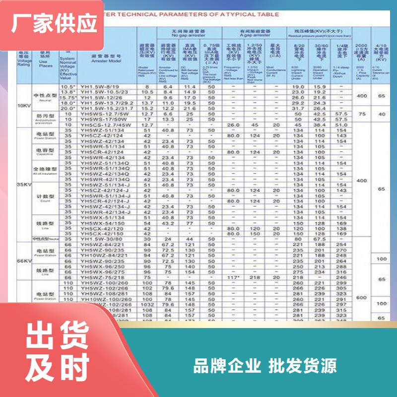 _避雷器Y10W5-204/532W【羿振电力设备】