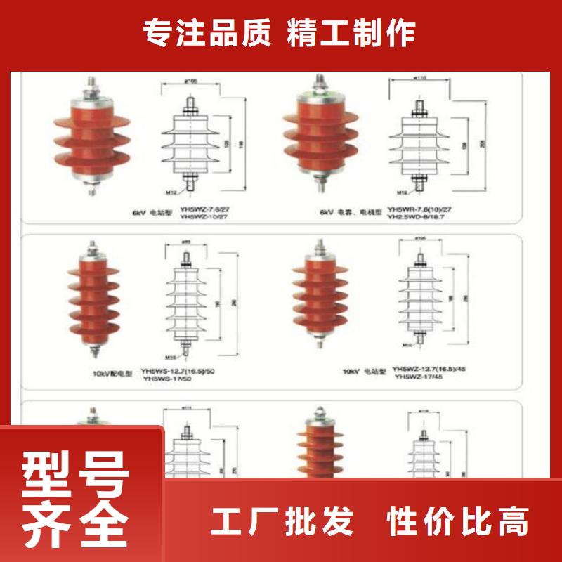 品牌：【羿振电力】瓷外套金属氧化物避雷器Y10W-204/532