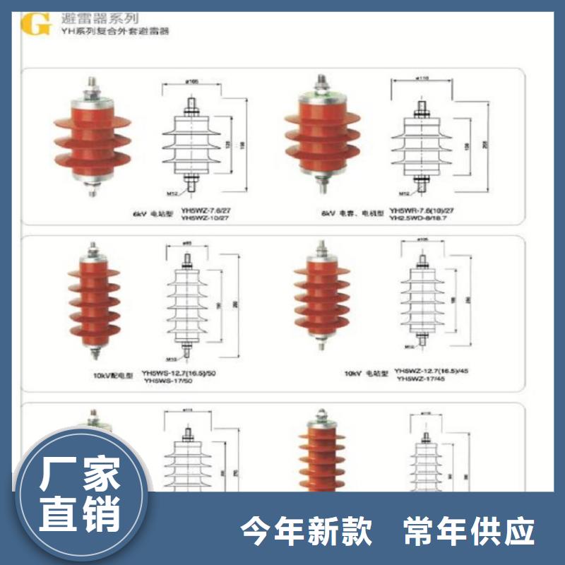 氧化锌避雷器YH10WT-42/105厂家直供