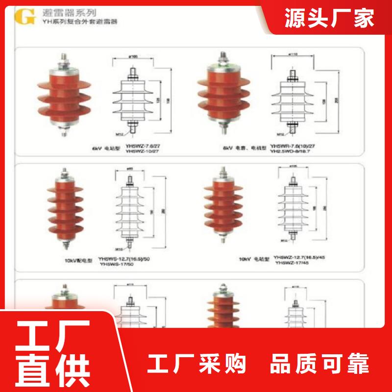 品牌：【羿振电力】瓷外套金属氧化物避雷器Y10W-204/532