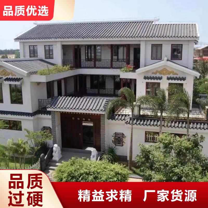 徽派自建房室外阳台带柱子效果图厂家供应中式