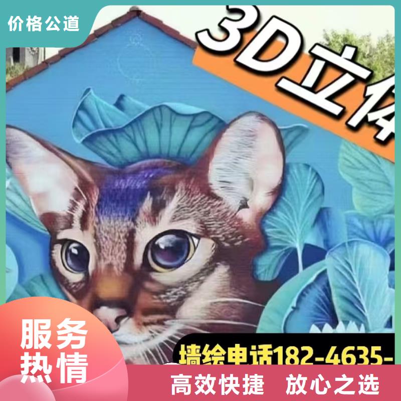 苏州墙绘手绘3D彩绘户外墙画高性价比