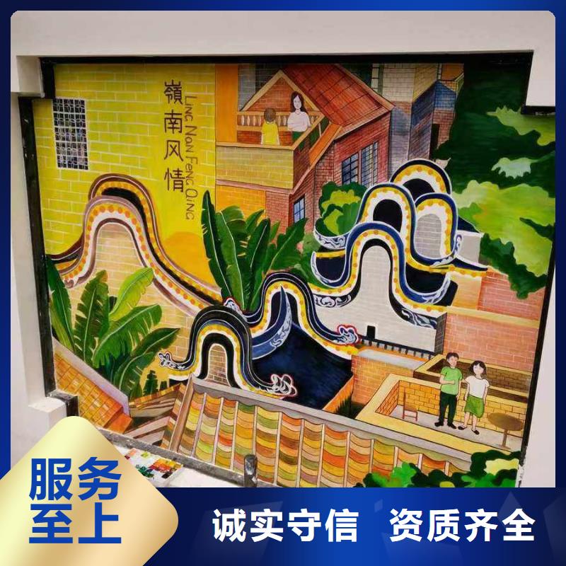 墙绘凉水塔彩绘筒仓手绘墙画欢迎合作